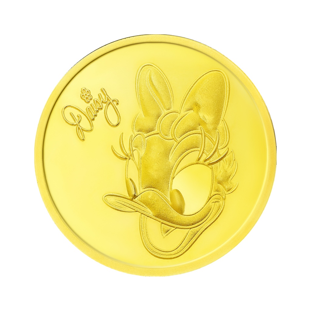 24k " Disney - Daisy Duck " Yellow Gold Coin - 2g