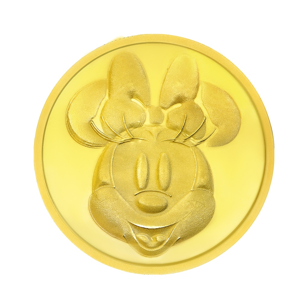 24k " Disney - Minnie Mouse " Yellow Gold Coin - 8g