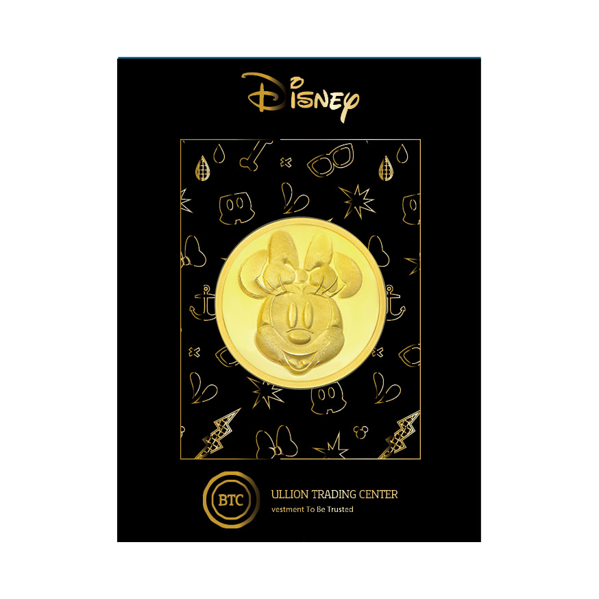 24k " Disney - Minnie Mouse " Yellow Gold Coin - 8g