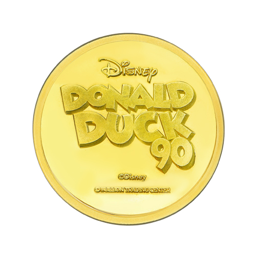 24k " Disney - Donald Duck" Yellow Gold Coin - 8g