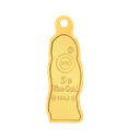 24k " ام سعيد  " Yellow Gold Ingot Wearable- 5g  