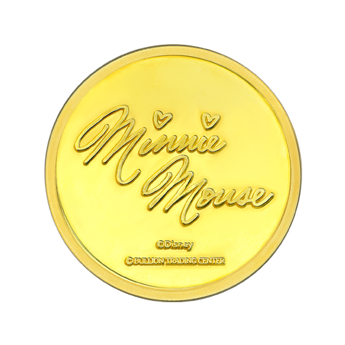 24k " Disney - Minne Mouse " Yellow Gold Coin - 8g