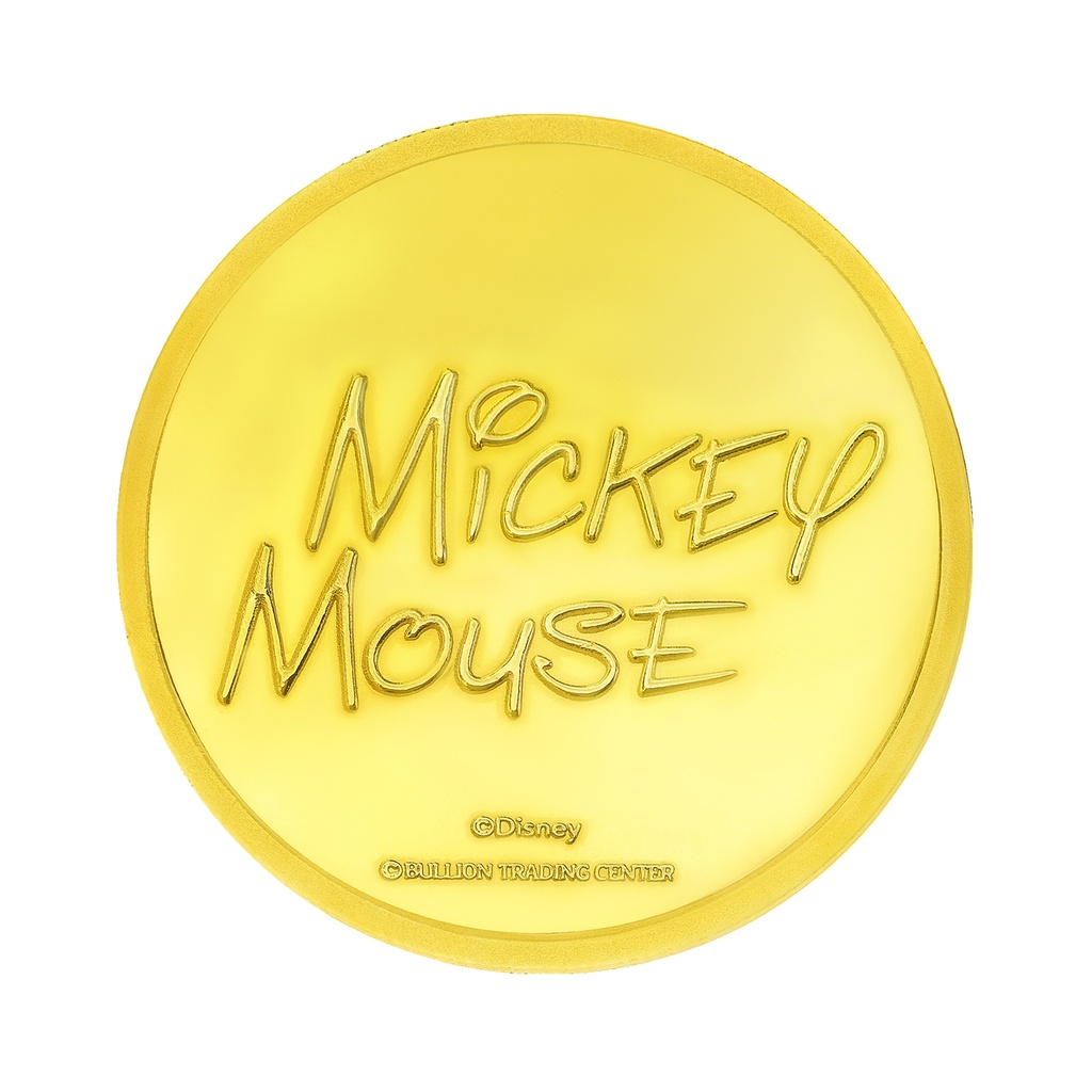 24k " Disney - Mickey Mouse " Yellow Gold Coin - 4g