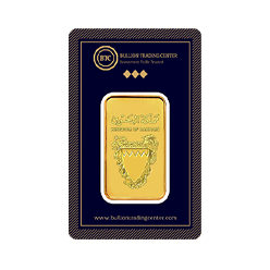 24k " Bahrain Kingdom " Yellow Gold Ingot - 100g 