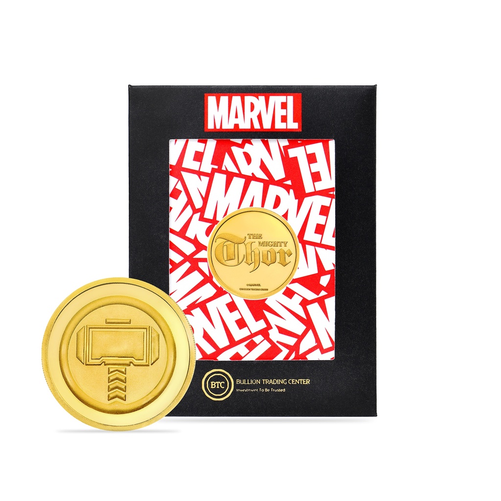  24k " Marvel -THOR" Yellow Gold Coin -40g  