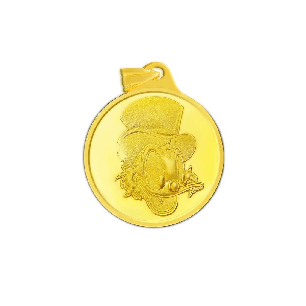 24k " Disney - Uncle Scrooge" Yellow Gold Coin - 8.35g