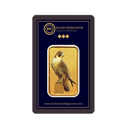 24k " The Falcon " Yellow Gold Ingot - 100g 