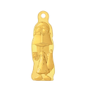 24k " ام سعيد  " Yellow Gold Ingot Wearable- 5g  