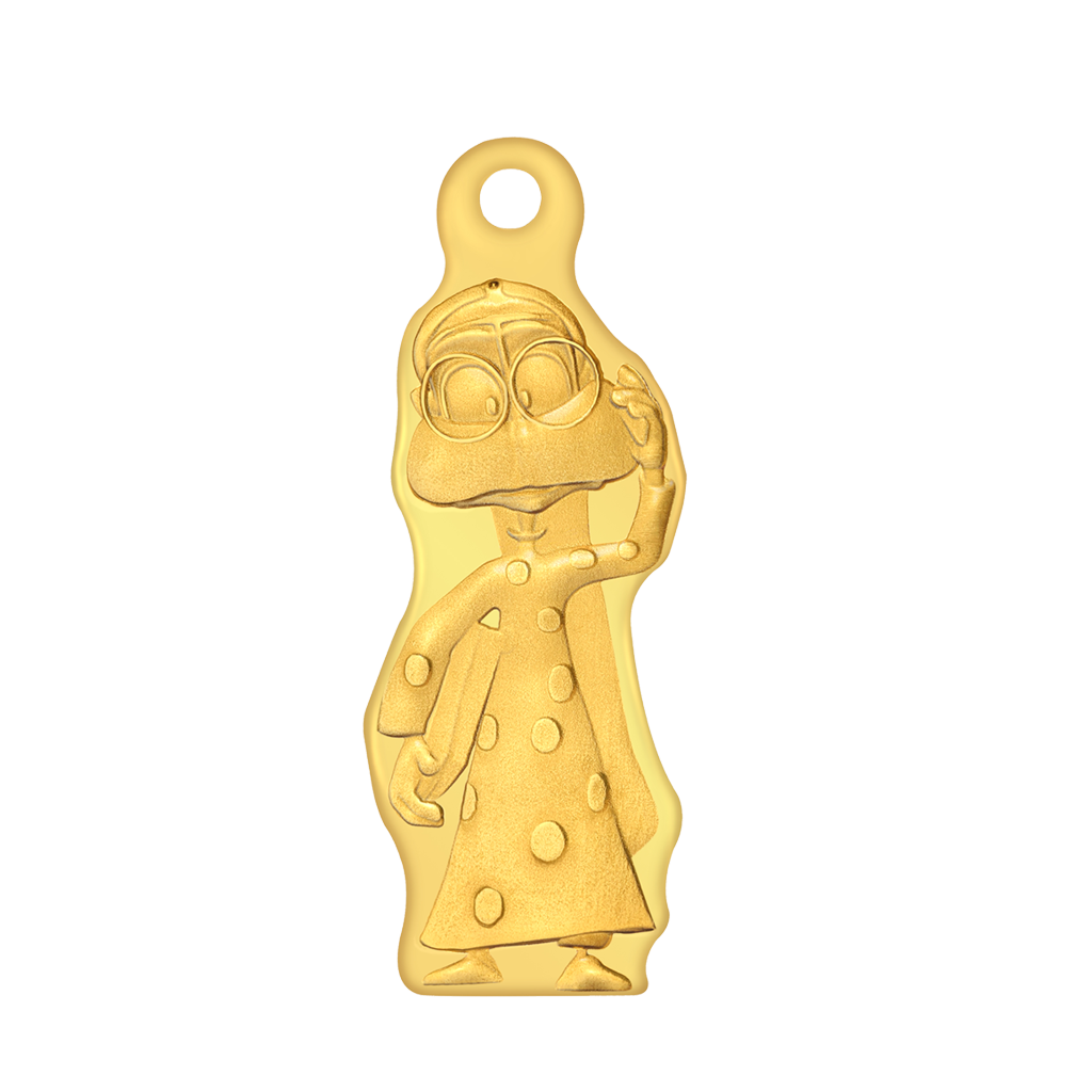 24k " أم علاوي  " Yellow Gold Ingot Wearable- 5g   