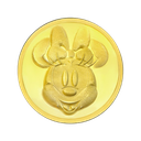 24k " Disney - Minnie Mouse " Yellow Gold Coin - 8g