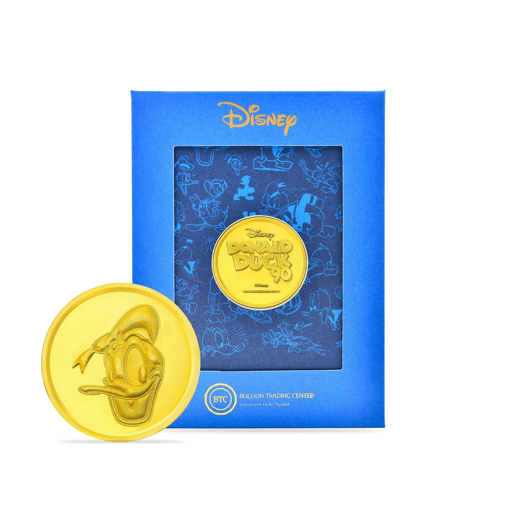 24k " Disney - Donald Duck" Yellow Gold Coin - 8g