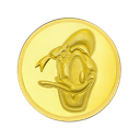 24k " Disney - Donald Duck" Yellow Gold Coin - 8g