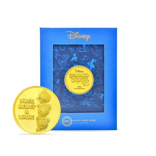 24k " Disney - Huey, Dewey, and Louie" Yellow Gold Coin - 40g 