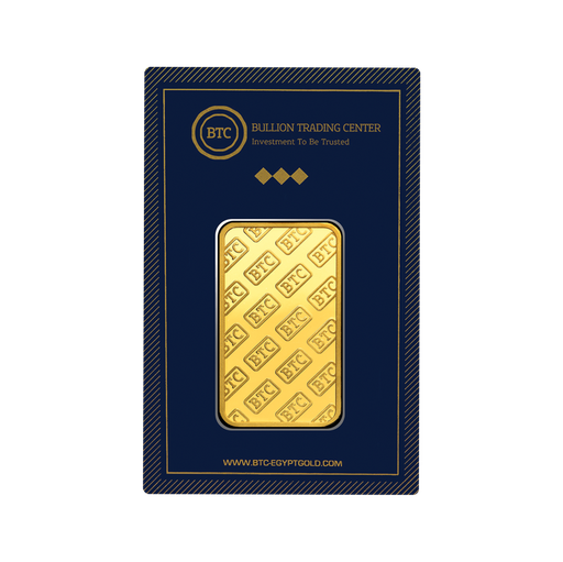 24k " Basic- BTC " Yellow Gold Ingot -2.5 g