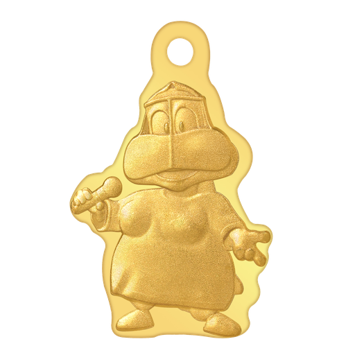 24k " ام خماس  " Yellow Gold Ingot Wearable- 5g 