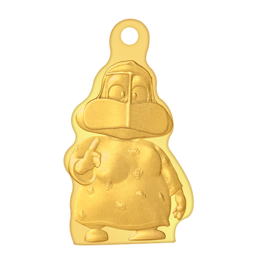 24k " أم سلوم" Yellow Gold Ingot Wearable- 5g  