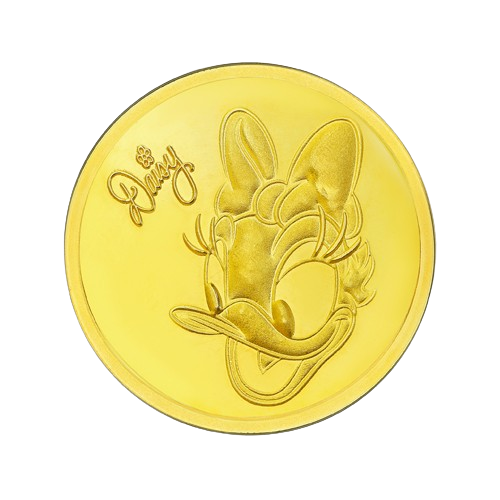 24k " Disney - Daisy Duck " Yellow Gold Coin - 8g